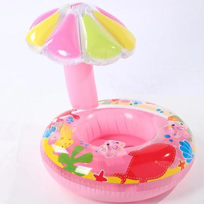 Imagem de Boia Bebê Cobertura Menina Fralda Infantil Inflável Proteção