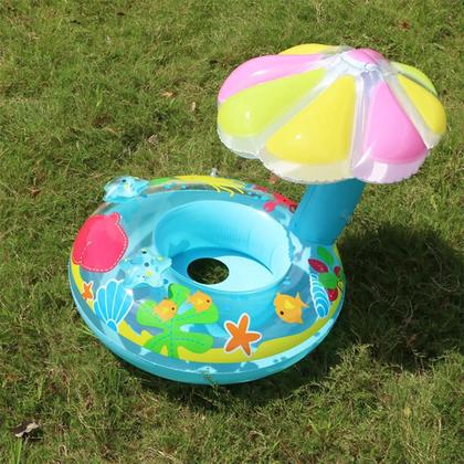 Imagem de Boia Bebê Cobertura Menina Fralda Infantil Inflável Proteção