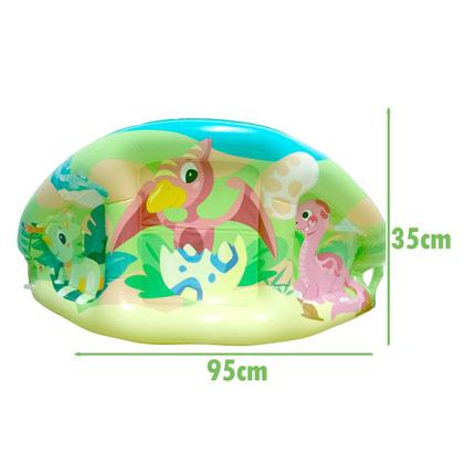 Imagem de Boia Bebê Cobertura Menina Fralda Infantil Inflável Proteção