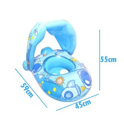 Imagem de Boia Bebê Cobertura Menina Fralda Infantil Inflável Proteção