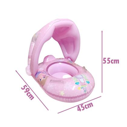 Imagem de Boia Bebê Cobertura Menina Fralda Infantil Inflável Proteção