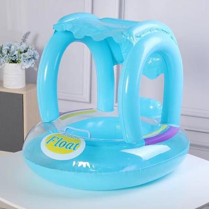 Imagem de Boia Bebê Inflável Com Assento E Cobertura Baby Piscina