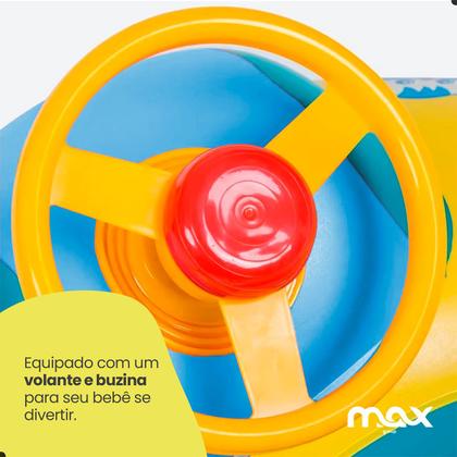 Imagem de Boia Bebê Inflável com Assento Fralda e Cobertura Solar para Proteção na Piscina