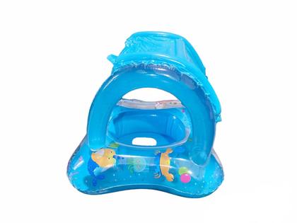 Imagem de Boia Bote Bebê Cobertura Fralda Infantil Inflável Proteção