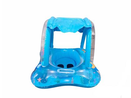 Imagem de Boia Bote Bebê Cobertura Fralda Infantil Inflável Proteção