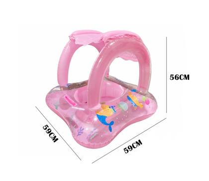 Imagem de Boia Bote Bebê Cobertura Fralda Infantil Inflável Proteção