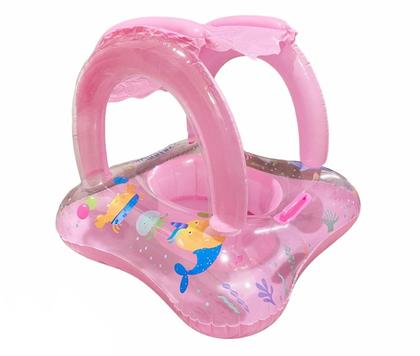 Imagem de Boia Bote Bebê Cobertura Fralda Infantil Inflável Proteção