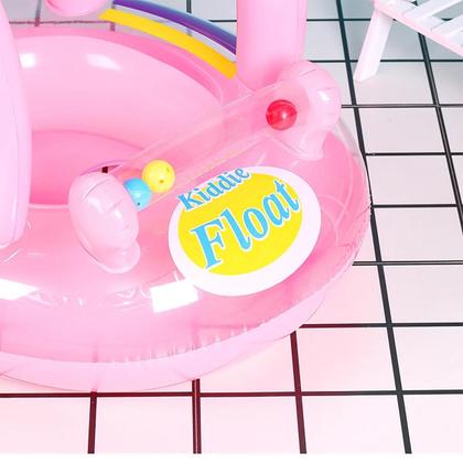 Imagem de Boia Bote Bebê Cobertura Fralda Infantil Inflável Proteção