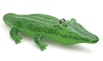 Imagem de Boia Bote Inflável Formato Jacaré Intex 1,68m x 86cm 58546