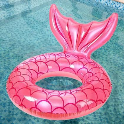Imagem de Boia Bote Inflável Redonda Sereia Piscina Praia