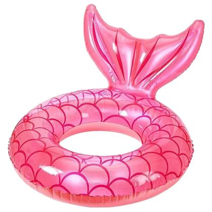 Imagem de Boia Bote Inflável Redonda Sereia Piscina Praia