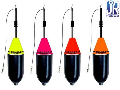 Imagem de Boia Cevadeira Braba Amortecedor Copo Preto 47gr - JR Pesca (Várias Cores)