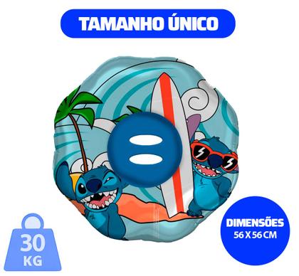 Imagem de Boia Circular Fralda Infantil Inflavel Criança 30kg Stitch
