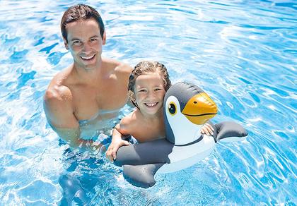 Imagem de Boia Circular Infantil Zoo Animais Pinguim - Intex 59220