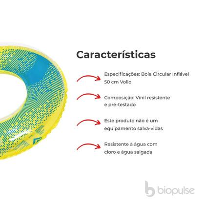 Imagem de Boia Circular Inflavel 50cm Vinil Piscina Praia - Vollo