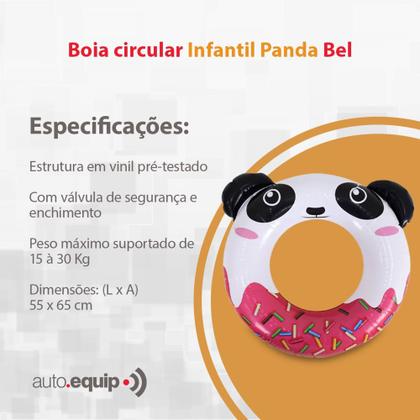 Imagem de Boia circular inflável animais sortidos 50 cm