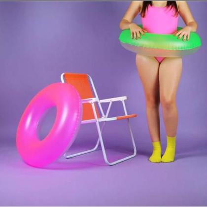 Imagem de Boia Circular Neon 76cm MOR - azul/verde