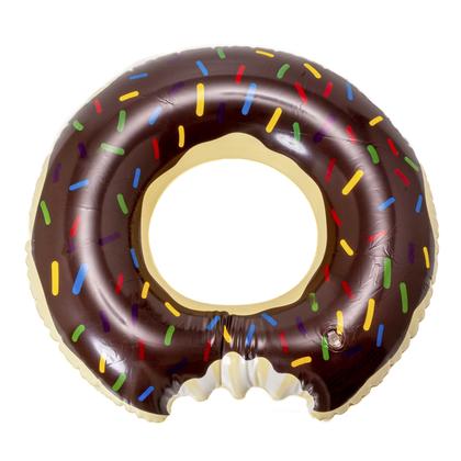 Imagem de Boia Donut de Chocolate Gigante Ideal Para Decoração