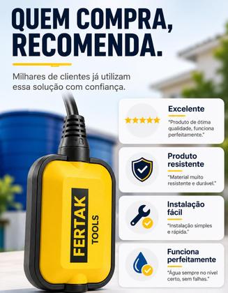 Imagem de Boia Elétrica 25a Automatica Regulador Nivel Poço Caixa Agua
