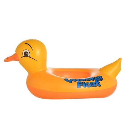 Imagem de Boia Fralda Bote Pato Amarelo Bebê Criança Piscina Praia