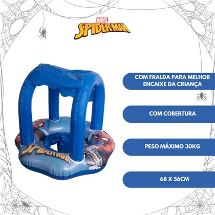 Imagem de Boia Fralda Inflável Com Cobertura - HOMEM ARANHA