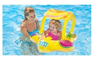 Imagem de Boia Fralda Inflável Infantil Bebê Brinquedo Piscina Parasol