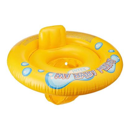 Imagem de Boia Infantil Baby Meu Primeiro Bote Amarelo Para Bebê Intex