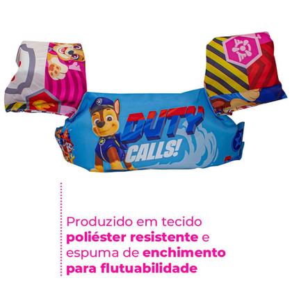 Imagem de Boia Infantil Colete Salva-Vidas Chase Patrulha Canina 25kg para Piscina - Etitoys