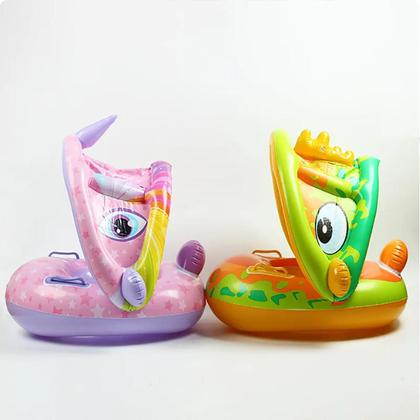 Imagem de Boia Infantil Com Proteção Solar Cobertura Bote Bebe Piscina