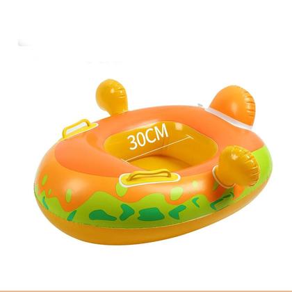 Imagem de Boia Infantil Com Proteção Solar Cobertura Bote Bebe Piscina