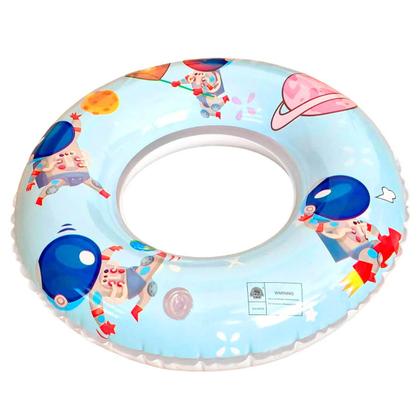 Imagem de Bóia Infantil Inflável 60cm com Estampa de Astronauta  Para Crianças a partir de 3 Anos  Leve e Segura