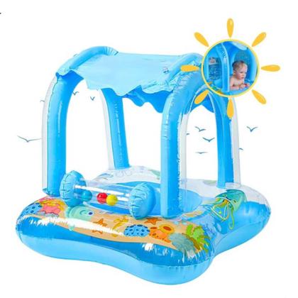 Imagem de Boia Infantil Inflável Com Cobertura Baby Float Para Piscina
