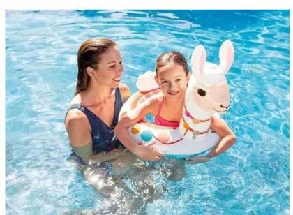Imagem de Boia Infantil Inflável De Cintura Com Cabeça Lhama Intex
