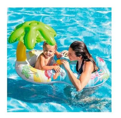 Imagem de Boia Infantil Inflável Dupla Baby Bote Peixinhos 5659 Intex