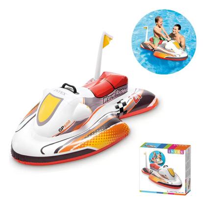 Imagem de Boia Infantil Jet Ski Moto Aquática Inflavel Resistente Segura Para Piscina