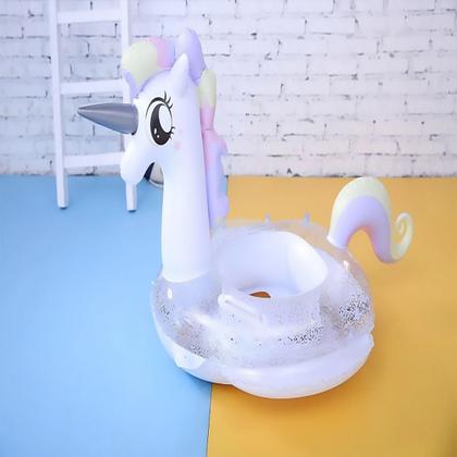 Imagem de Boia Infantil Unicórnio Bichinhos Inflável Piscina Verão