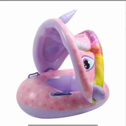 Imagem de Boia Inflável 3D Jacaré Menina Com Assento e Apoio  Certificado Inmetro