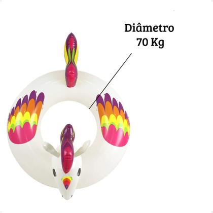 Imagem de Boia Inflável Circular Unicórnio - 1,10 m x 80 cm x 71 cm (P55) BEL 149900