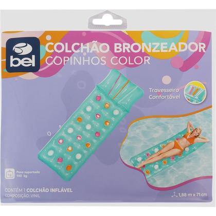 Imagem de Boia Inflável Colchão Color 188X71CM com Travesseiro (100KG)