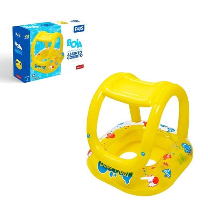 Imagem de Boia Inflável com Cobertura e Assento para Bebê - Proteção Total