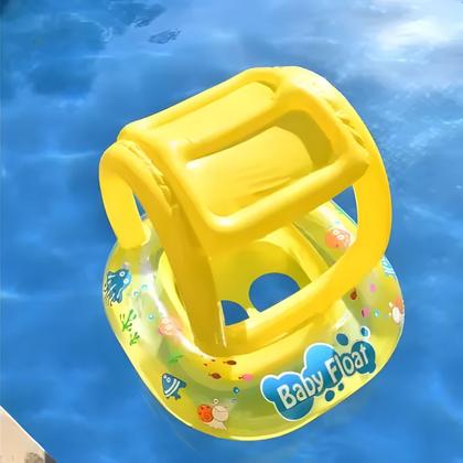 Imagem de Boia Inflável com Cobertura e Assento para Bebê - Proteção Total