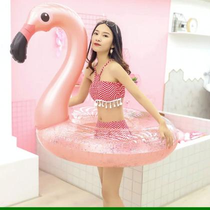 Imagem de Boia Inflável Flamingo Unicornio Gigante Piscina 90cm - Snel