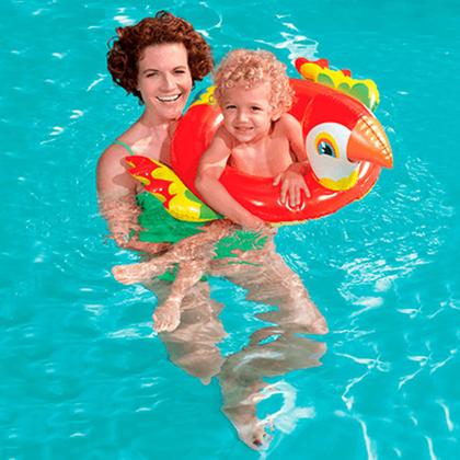 Imagem de Boia Inflável Infantil Animais Circular Com Abertura Para Piscina Verão - 96700 Belfix