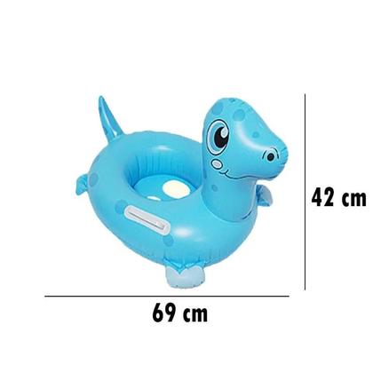 Imagem de Boia Inflável Infantil Bote Fralda Dinossauro Piscina