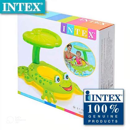 Imagem de Boia Inflavel Infantil Sapinho Amigo com Cobertura 56584 INTEX