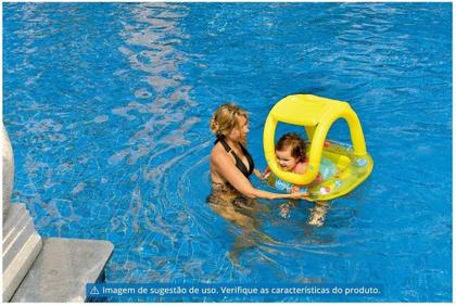 Imagem de Boia Inflável Jilong Baby Bote Com Guarda Sol