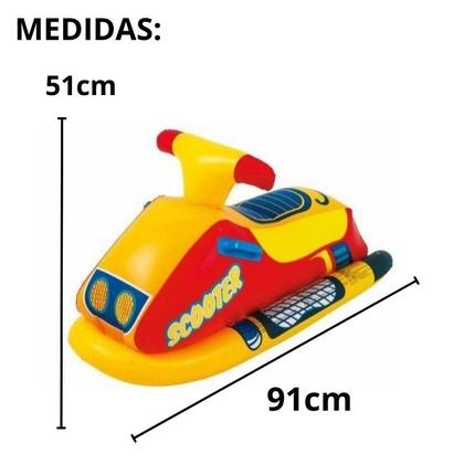 Imagem de Boia Inflável Modelo Jet Ski Scooter Colors 91x51cm Summer Fun