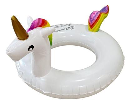 Imagem de Boia Inflável Redonda Luxo Grande Unicório 90Cm Iwbiu90