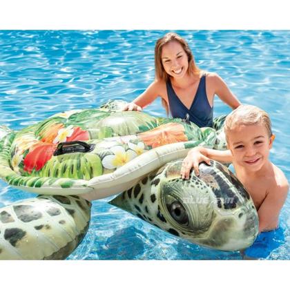 Imagem de Bóia Inflável Tartaruga Grande Gigante com Alças  Intex 57555NP
