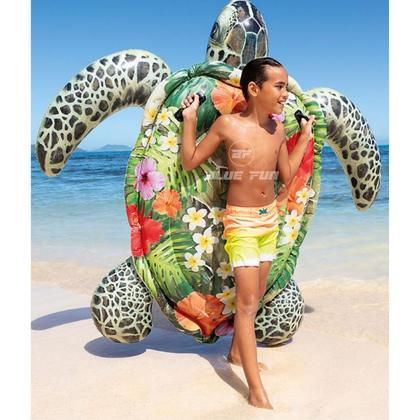 Imagem de Bóia Inflável Tartaruga Grande Gigante com Alças  Intex 57555NP